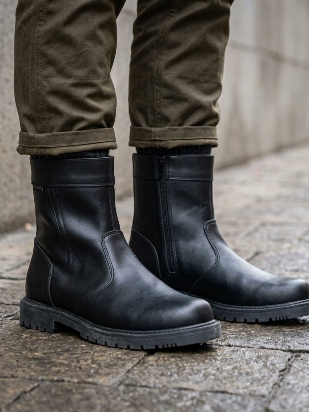 Hunters Bay ThermoLite Men's Black Waterproof Winter Boots - Size: 7.5